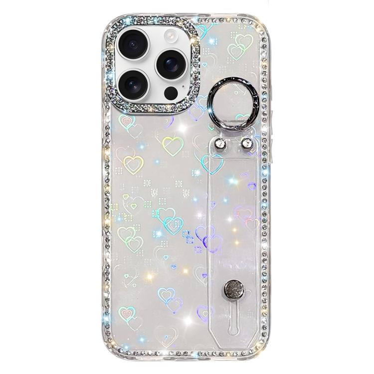 Braccialetto con strass e glitter, custodia per telefono, For iPhone 17 Pro, For iPhone 17, For iPhone Air, For iPhone 16 Pro Max