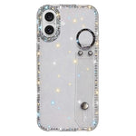 Braccialetto con strass e glitter, custodia per telefono, For iPhone 16 Pro, For iPhone 16 Plus, For iPhone 16, For iPhone 15 Pro Max