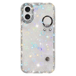 Braccialetto con strass e glitter, custodia per telefono, For iPhone 16 Pro, For iPhone 16 Plus, For iPhone 16, For iPhone 15 Pro Max
