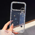 Braccialetto con strass e glitter, custodia per telefono, For iPhone 15 Pro, For iPhone 15, For iPhone 14, For iPhone 14 Pro