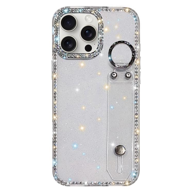 Braccialetto con strass e glitter, custodia per telefono, For iPhone 15 Pro, For iPhone 15, For iPhone 14, For iPhone 14 Pro