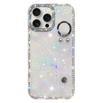 Braccialetto con strass e glitter, custodia per telefono, For iPhone 15 Pro, For iPhone 15, For iPhone 14, For iPhone 14 Pro
