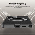 Custodia per telefono GKK in similpelle con effetto pelle verniciata metallizzata e supporto magnetico girevole, penna non inclusa., For Samsung Galaxy S26 Ultra 5G