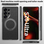 Custodia per telefono GKK in similpelle con effetto pelle verniciata metallizzata e supporto magnetico girevole, penna non inclusa., For Samsung Galaxy S26 Ultra 5G