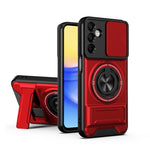 Custodia per telefono multifunzionale magnetica antiurto con finestra scorrevole per obiettivo., For Galaxy A36 5G, For Samsung Galaxy A16 5G, For Samsung Galaxy A15 5G, For Samsung Galaxy A55 5G