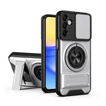 Custodia per telefono multifunzionale magnetica antiurto con finestra scorrevole per obiettivo., For Galaxy A36 5G, For Samsung Galaxy A16 5G, For Samsung Galaxy A15 5G, For Samsung Galaxy A55 5G
