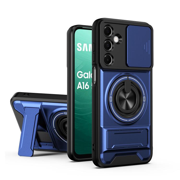 Custodia per telefono multifunzionale magnetica antiurto con finestra scorrevole per obiettivo., For Galaxy A36 5G, For Samsung Galaxy A16 5G, For Samsung Galaxy A15 5G, For Samsung Galaxy A55 5G