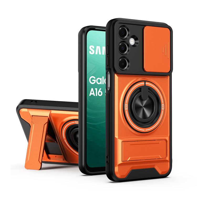 Custodia per telefono multifunzionale magnetica antiurto con finestra scorrevole per obiettivo., For Galaxy A36 5G, For Samsung Galaxy A16 5G, For Samsung Galaxy A15 5G, For Samsung Galaxy A55 5G