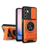 Custodia per telefono multifunzionale magnetica antiurto con finestra scorrevole per obiettivo., For Galaxy A55 5G, For Galaxy A05, For Galaxy A05s 4G, For Samsung Galaxy A25 5G