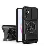 Custodia per telefono multifunzionale magnetica antiurto con finestra scorrevole per obiettivo., For Galaxy A36 5G, For Samsung Galaxy A16 5G, For Samsung Galaxy A15 5G, For Samsung Galaxy A55 5G