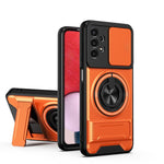 Custodia per telefono multifunzionale magnetica antiurto con finestra scorrevole per obiettivo., For Galaxy A53 5G, For Galaxy A73 5G, For Samsung Galaxy A13 4G, For Galaxy A22 5G