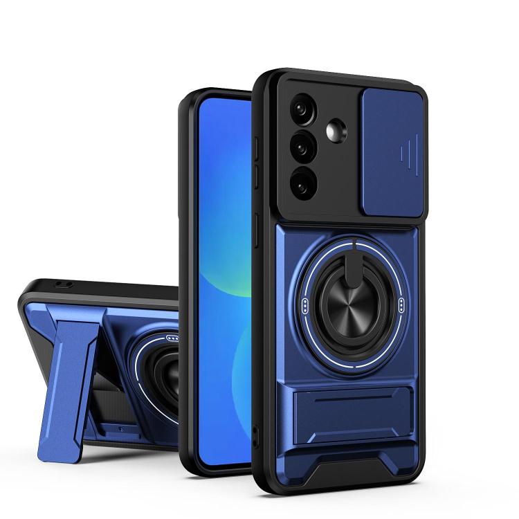 Custodia per telefono multifunzionale magnetica antiurto con finestra scorrevole per obiettivo., For Samsung Galaxy A57 5G, For Samsung Galaxy A37 5G, For Samsung Galaxy A27 5G, For Galaxy A07 4G