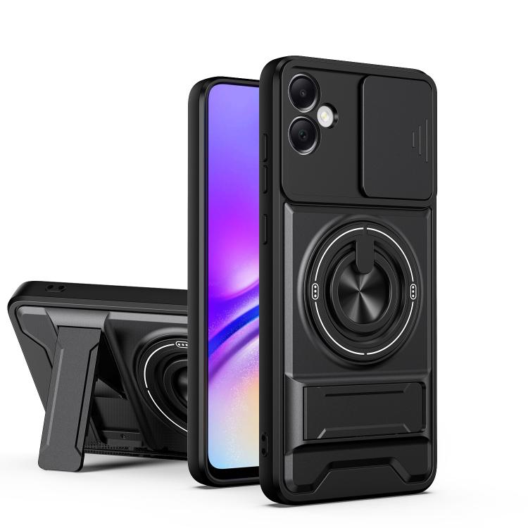 Custodia per telefono multifunzionale magnetica antiurto con finestra scorrevole per obiettivo., For Galaxy A55 5G, For Galaxy A05, For Galaxy A05s 4G, For Samsung Galaxy A25 5G