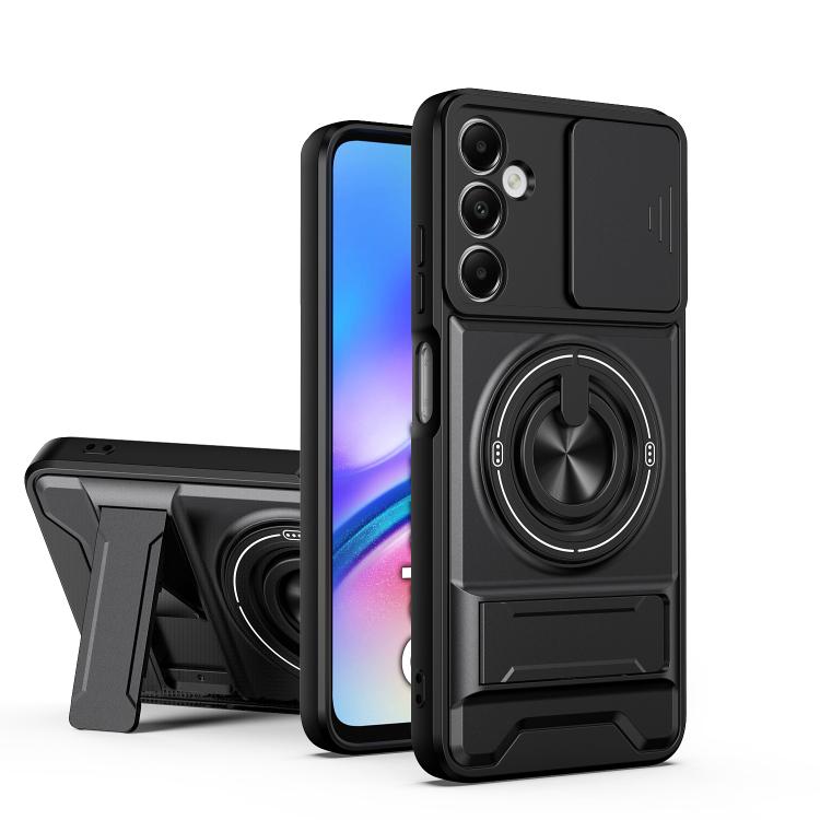 Custodia per telefono multifunzionale magnetica antiurto con finestra scorrevole per obiettivo., For Galaxy A55 5G, For Galaxy A05, For Galaxy A05s 4G, For Samsung Galaxy A25 5G