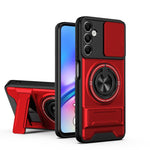 Custodia per telefono multifunzionale magnetica antiurto con finestra scorrevole per obiettivo., For Galaxy A55 5G, For Galaxy A05, For Galaxy A05s 4G, For Samsung Galaxy A25 5G