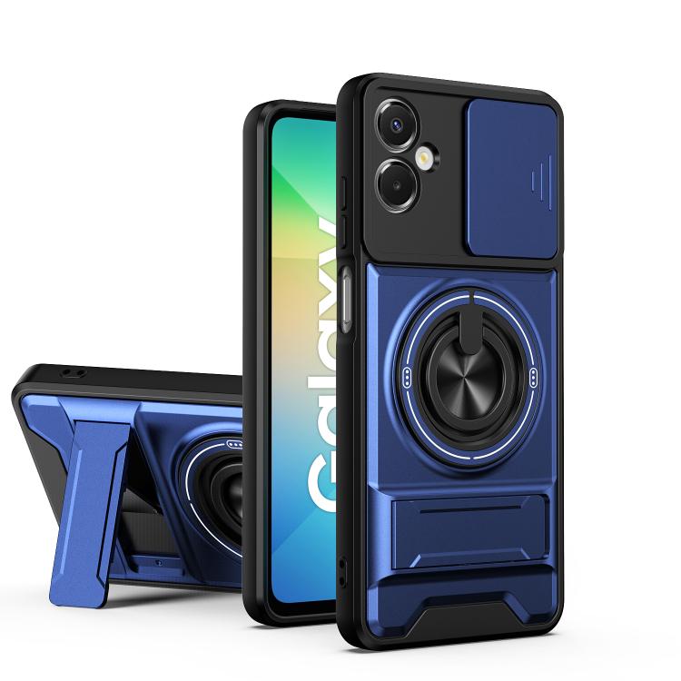 Custodia per telefono multifunzionale magnetica antiurto con finestra scorrevole per obiettivo., For Galaxy A06 5G, For Galaxy A56 5G, For Samsung Galaxy A26 5G, For Samsung Galaxy A36 5G