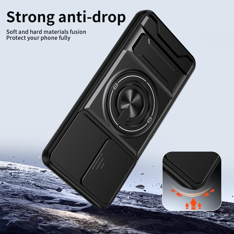 Custodia per telefono multifunzionale magnetica antiurto con finestra scorrevole per obiettivo., For Galaxy A06 5G, For Galaxy A56 5G, For Samsung Galaxy A26 5G, For Samsung Galaxy A36 5G