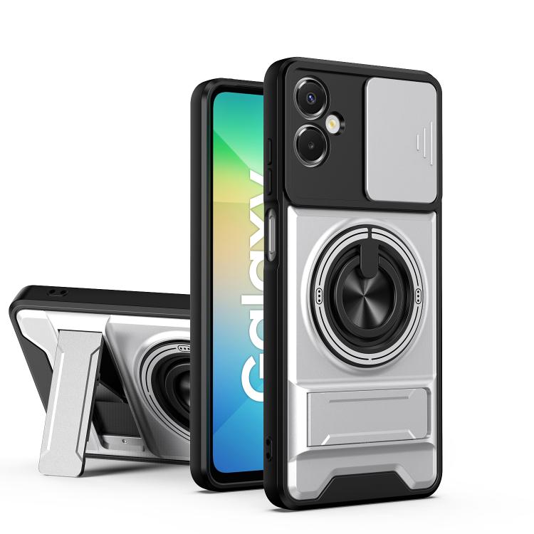 Custodia per telefono multifunzionale magnetica antiurto con finestra scorrevole per obiettivo., For Galaxy A06 5G, For Galaxy A56 5G, For Samsung Galaxy A26 5G, For Samsung Galaxy A36 5G