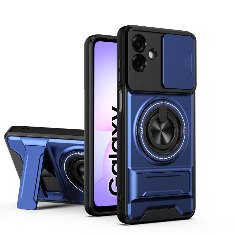 Custodia per telefono multifunzionale magnetica antiurto con finestra scorrevole per obiettivo., For Samsung Galaxy A57 5G, For Samsung Galaxy A37 5G, For Samsung Galaxy A27 5G, For Galaxy A07 4G