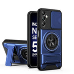 Custodia per telefono multifunzionale magnetica antiurto con finestra scorrevole per obiettivo., For Galaxy A54 5G, For Galaxy A04e, For Galaxy A14 5G, For Galaxy A04 4G