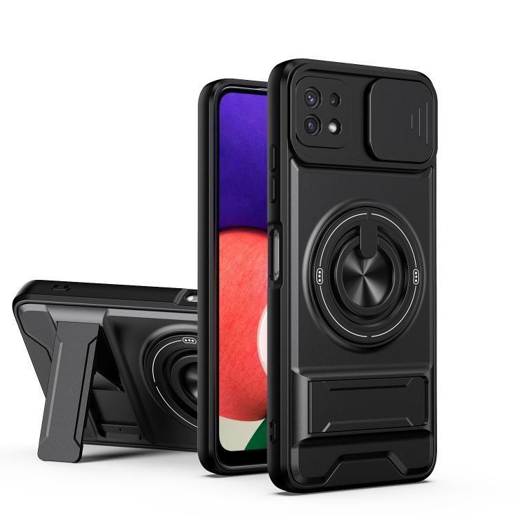 Custodia per telefono multifunzionale magnetica antiurto con finestra scorrevole per obiettivo., For Galaxy A53 5G, For Galaxy A73 5G, For Samsung Galaxy A13 4G, For Galaxy A22 5G