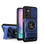 Custodia per telefono multifunzionale magnetica antiurto con finestra scorrevole per obiettivo., For Galaxy A25 5G, For Galaxy A24 4G, For Galaxy A23 5G, For Samsung Galaxy A34 5G