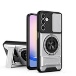 Custodia per telefono multifunzionale magnetica antiurto con finestra scorrevole per obiettivo., For Galaxy A25 5G, For Galaxy A24 4G, For Galaxy A23 5G, For Samsung Galaxy A34 5G