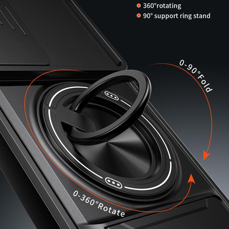 Custodia per telefono multifunzionale magnetica antiurto con finestra scorrevole per obiettivo., For Galaxy A36 5G, For Samsung Galaxy A16 5G, For Samsung Galaxy A15 5G, For Samsung Galaxy A55 5G