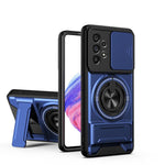 Custodia per telefono multifunzionale magnetica antiurto con finestra scorrevole per obiettivo., For Galaxy A53 5G, For Galaxy A73 5G, For Samsung Galaxy A13 4G, For Galaxy A22 5G