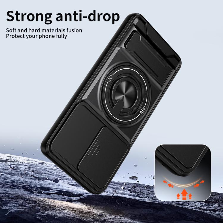 Custodia per telefono multifunzionale magnetica antiurto con finestra scorrevole per obiettivo., For Galaxy A53 5G, For Galaxy A73 5G, For Samsung Galaxy A13 4G, For Galaxy A22 5G