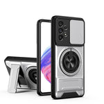 Custodia per telefono multifunzionale magnetica antiurto con finestra scorrevole per obiettivo., For Galaxy A53 5G, For Galaxy A73 5G, For Samsung Galaxy A13 4G, For Galaxy A22 5G