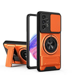 Custodia per telefono multifunzionale magnetica antiurto con finestra scorrevole per obiettivo., For Galaxy A53 5G, For Galaxy A73 5G, For Samsung Galaxy A13 4G, For Galaxy A22 5G