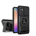 Custodia per telefono multifunzionale magnetica antiurto con finestra scorrevole per obiettivo., For Galaxy A54 5G, For Galaxy A04e, For Galaxy A14 5G, For Galaxy A04 4G