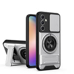 Custodia per telefono multifunzionale magnetica antiurto con finestra scorrevole per obiettivo., For Galaxy A54 5G, For Galaxy A04e, For Galaxy A14 5G, For Galaxy A04 4G