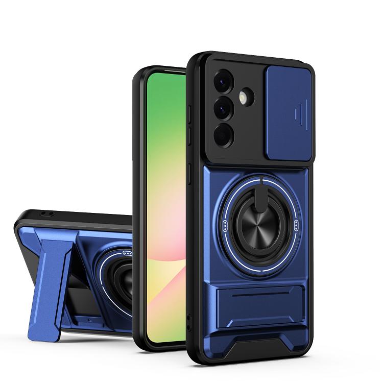 Custodia per telefono multifunzionale magnetica antiurto con finestra scorrevole per obiettivo., For Galaxy A06 5G, For Galaxy A56 5G, For Samsung Galaxy A26 5G, For Samsung Galaxy A36 5G