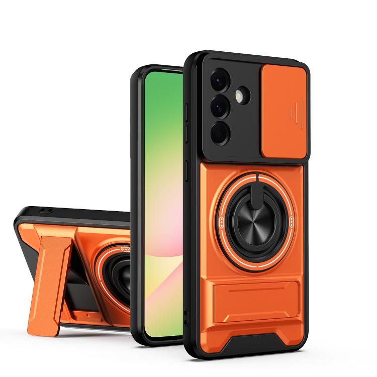 Custodia per telefono multifunzionale magnetica antiurto con finestra scorrevole per obiettivo., For Galaxy A06 5G, For Galaxy A56 5G, For Samsung Galaxy A26 5G, For Samsung Galaxy A36 5G