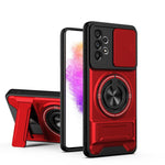Custodia per telefono multifunzionale magnetica antiurto con finestra scorrevole per obiettivo., For Galaxy A53 5G, For Galaxy A73 5G, For Samsung Galaxy A13 4G, For Galaxy A22 5G