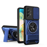 Custodia per telefono multifunzionale magnetica antiurto con finestra scorrevole per obiettivo., For Galaxy A25 5G, For Galaxy A24 4G, For Galaxy A23 5G, For Samsung Galaxy A34 5G