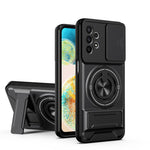 Custodia per telefono multifunzionale magnetica antiurto con finestra scorrevole per obiettivo., For Galaxy A25 5G, For Galaxy A24 4G, For Galaxy A23 5G, For Samsung Galaxy A34 5G