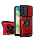 Custodia per telefono multifunzionale magnetica antiurto con finestra scorrevole per obiettivo., For Galaxy A25 5G, For Galaxy A24 4G, For Galaxy A23 5G, For Samsung Galaxy A34 5G