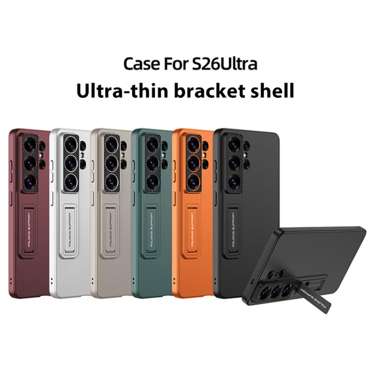 Custodia per telefono GKK ultra sottile a copertura totale con supporto, For Samsung Galaxy S26 Ultra 5G