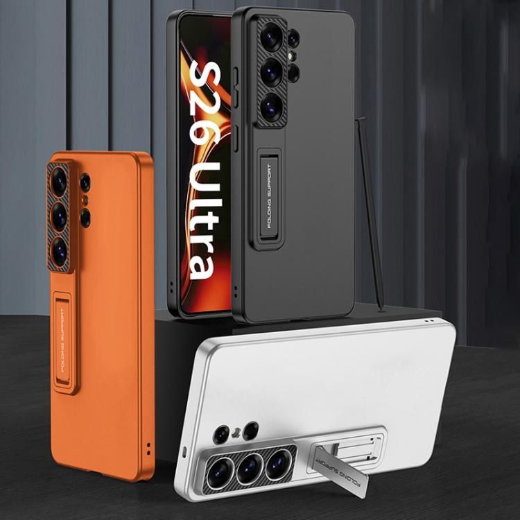 Custodia per telefono GKK ultra sottile a copertura totale con supporto, For Samsung Galaxy S26 Ultra 5G