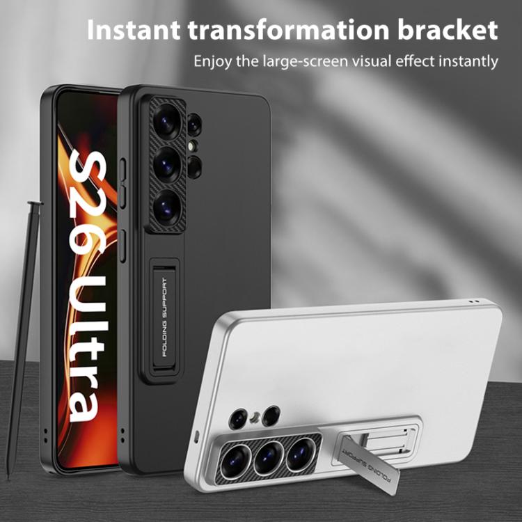 Custodia per telefono GKK ultra sottile a copertura totale con supporto, For Samsung Galaxy S26 Ultra 5G