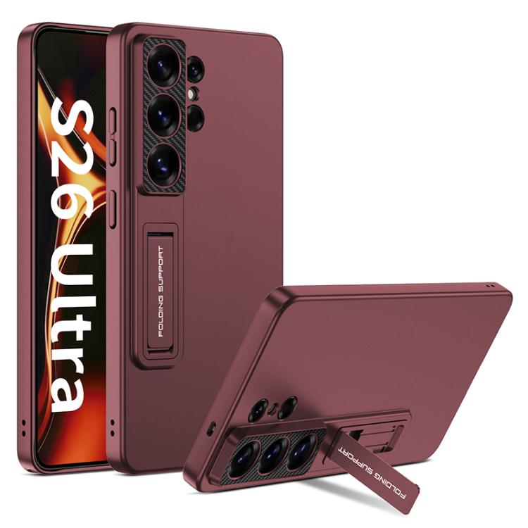 Custodia per telefono GKK ultra sottile a copertura totale con supporto, For Samsung Galaxy S26 Ultra 5G