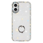 Porta anelli con strass, custodia per telefono ibrida IMD PC TPU a doppio lato, For iPhone 17 Pro Max, For iPhone 17 Pro, For iPhone 17, For iPhone Air