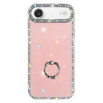 Porta anelli con strass, custodia per telefono ibrida IMD PC TPU a doppio lato, For iPhone 17 Pro Max, For iPhone 17 Pro, For iPhone 17, For iPhone Air
