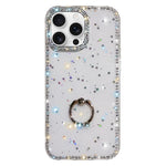 Porta anelli con strass, custodia per telefono ibrida IMD PC TPU a doppio lato, For iPhone 16 Pro Max, For iPhone 16 Pro, For iPhone 16 Plus, For iPhone 16