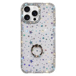 Porta anelli con strass, custodia per telefono ibrida IMD PC TPU a doppio lato, For iPhone 16 Pro Max, For iPhone 16 Pro, For iPhone 16 Plus, For iPhone 16