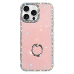 Porta anelli con strass, custodia per telefono ibrida IMD PC TPU a doppio lato, For iPhone 16 Pro Max, For iPhone 16 Pro, For iPhone 16 Plus, For iPhone 16