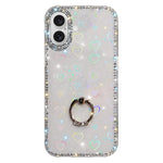 Porta anelli con strass, custodia per telefono ibrida IMD PC TPU a doppio lato, For iPhone 16 Pro Max, For iPhone 16 Pro, For iPhone 16 Plus, For iPhone 16